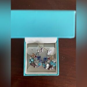 NWOT earings butterflies and stones